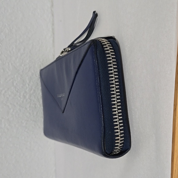 Balenciaga Papier Continental Zip Around Wallet Indigo Blue - Picture 5 of 12